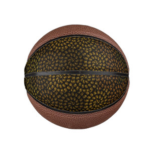 Mini Ballon De Basket Motif de tête de lion Brown,