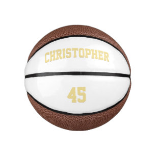 Mini Ballon De Basket Numéro de nom du joueur du club d'équipe monograph