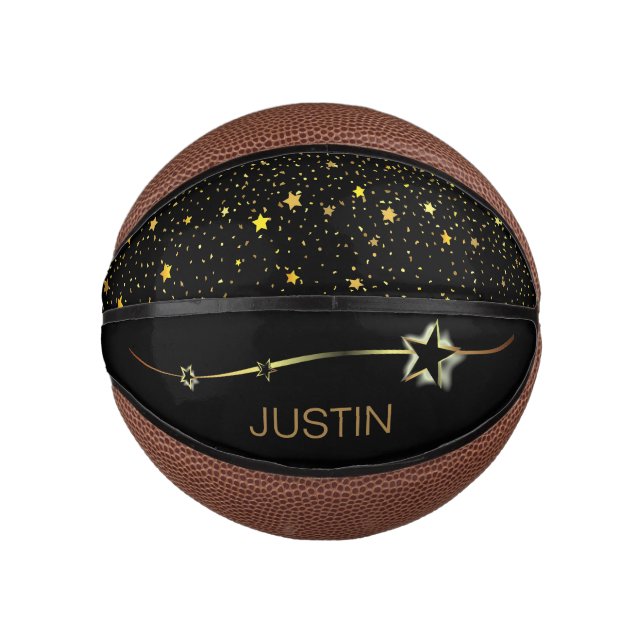 Mini Ballon De Basket Ouah ! Grand cadeau ! Basket design étoile (Devant)