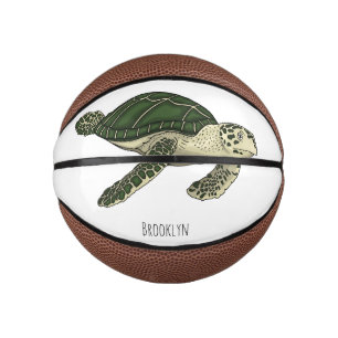 Mini Ballon De Basket Sea turtle cartoon
