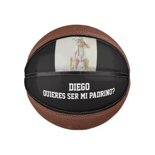 Mini Ballon De Basket Veux-Tu Être Mon Parrain Proposition de Parrainage