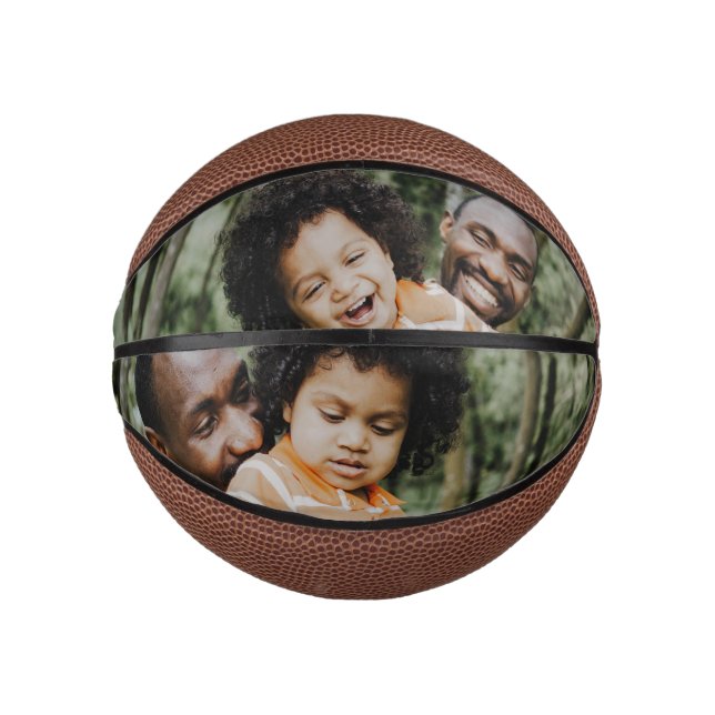 Mini Ballon De Basket Vos photos de famille Sports personnalisés (Devant)