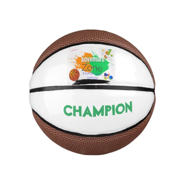 Mini Ballon De Basket Zone aventure (Devant)