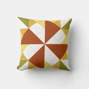 Mini Barn Quilt Herbst Pinwheel Kissen