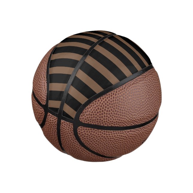 Mini-Basketball mit dicken Streifen für Hallenspie Mini Basketball (angewinkelt)