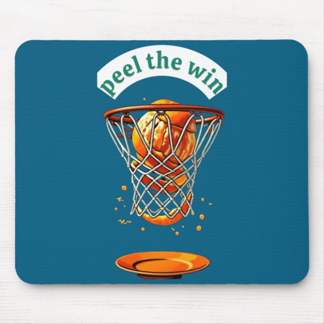 Mini-Basketballkorb T-Shirt  Mousepad (Vorne)