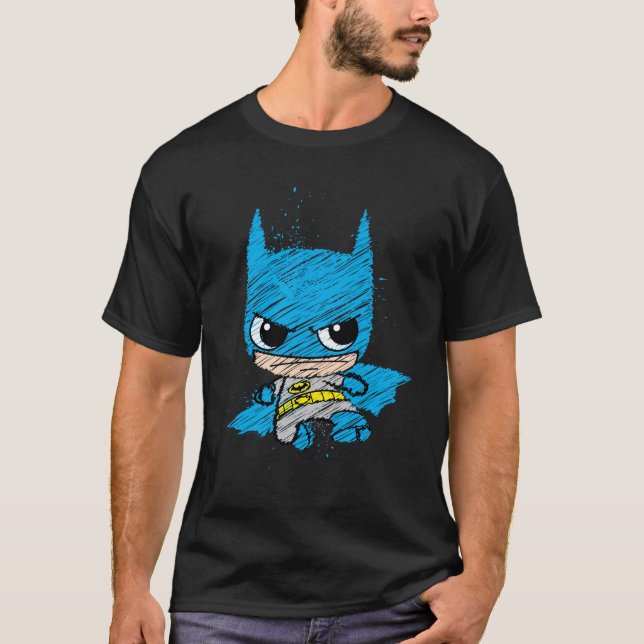 Mini Batman Sketch T-Shirt (Vorderseite)