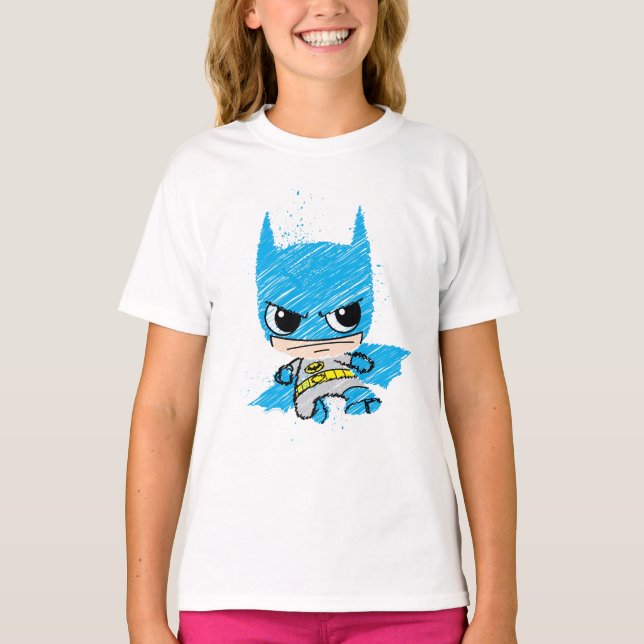 Mini Batman Sketch T-Shirt (Vorderseite)