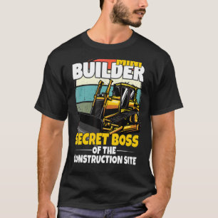 Mini-Bauleiter für Kinder mit Bagger T-Shirt