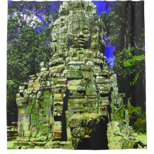 Mini Bayon [Redux] ... Siem Reap, Kambodscha Duschvorhang