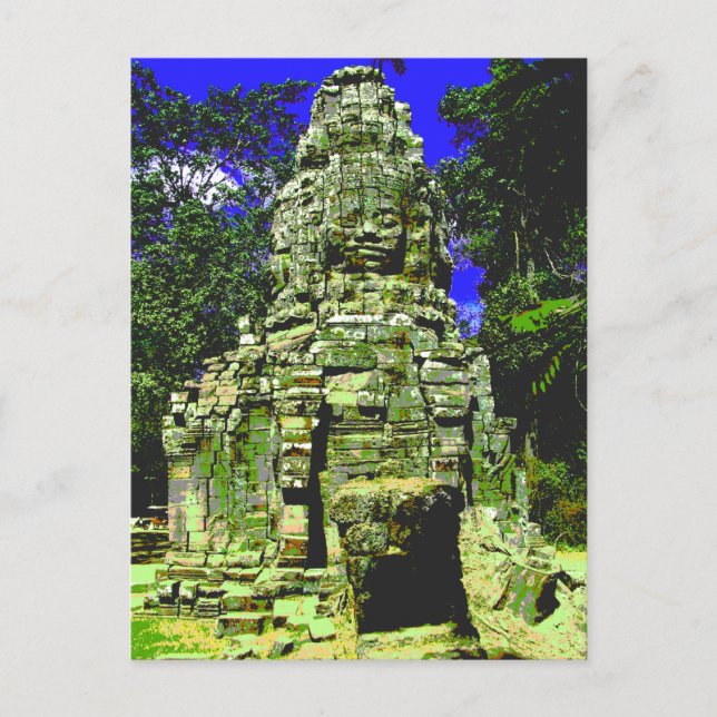 Mini Bayon [Redux] ... Siem Reap, Kambodscha Postkarte (Vorderseite)