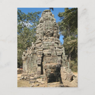 Mini Bayon ... Ta Prohm, Angkor Wat, Kambodscha Postkarte