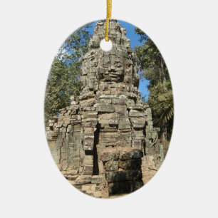 Mini Bayon ... Ta Prohm, Siem Reap, Kambodscha Keramik Ornament
