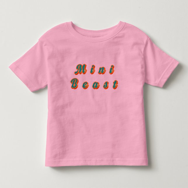 'Mini Beast' mit feinem Styling Kleinkind T-shirt (Vorderseite)