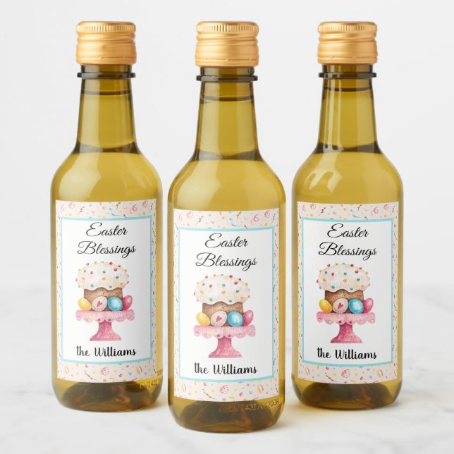 Mini Bénédictions de Pâques Mini Étiquettes boutei (Bouteilles)