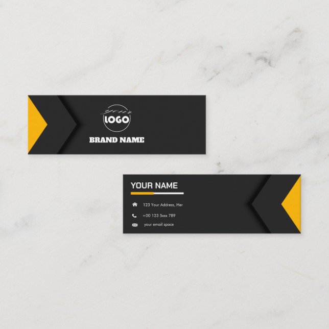 Mini Beruflich Simple Business Card Visitenkarte (Vorne/Hinten)