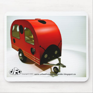 Mini Bike Camper Ladybug Stil Mousepad