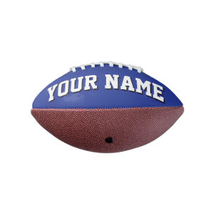Mini-BLAUE UND WEISS-Personalisierter Fußball Football