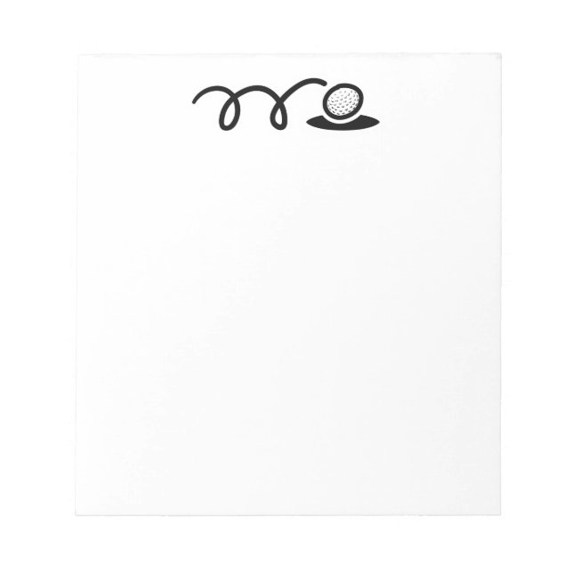 Mini bloc-notes de golf (Devant)