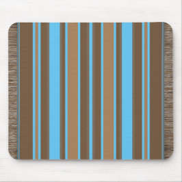 Mini Blue und Brown Rug Stil Mousepad