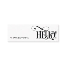 Bonjour ! Carte de visite blanc