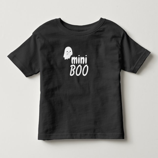 Mini BOO Niedlich Ghost Halloween Familie Matching Kleinkind T-shirt (Vorderseite)