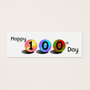 Mini Bookmarker personnalisable "de 100th jour