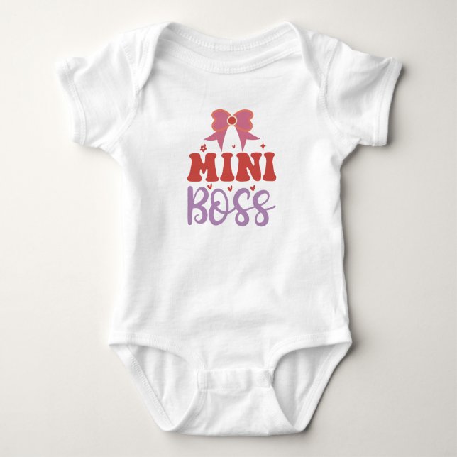 Mini Boss - Baby Bodysuit Strampler (Vorderseite)