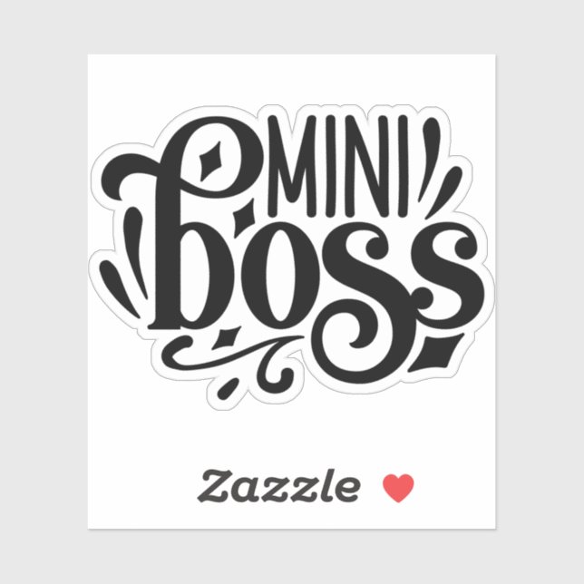 Mini Boss, Baby Boss Aufkleber (Blatt)