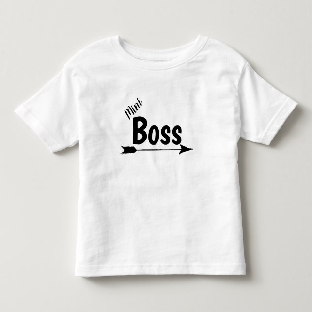 Mini Boss Kleinkind T-shirt (Vorderseite)