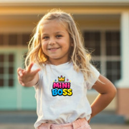 Mini Boss Y2K Süßes Kinder-Shirt Kleinkind T-shirt