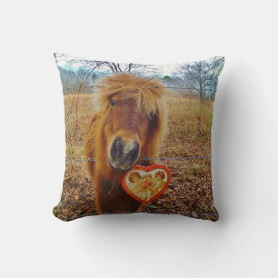 Mini Brown Pferd Kissen