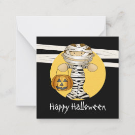 MINI Budget Halloween Mummy Mitteilungskarte