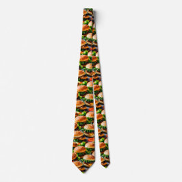 Mini Burger Neck Tie - Food Lover Krawatte