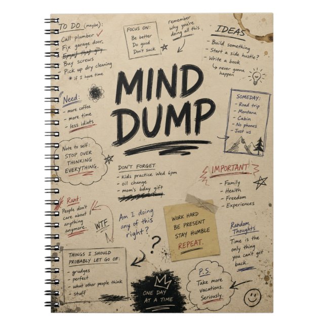 Mini cahier de vidage mental (Devant)