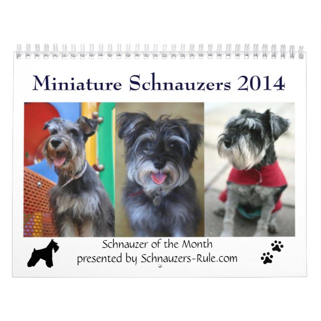 Mini calendrier du Schnauzer 2016 (Protection)