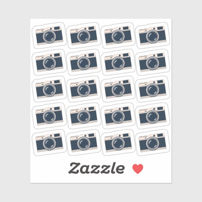 Mini Camera Icons Foto Social Media Bujo Planer Aufkleber (Blatt)