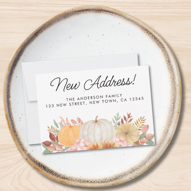 Mini carte de Faire-part de déplacement de nouvell (Créateur téléchargé)