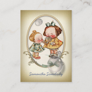 Mini carte de profil de carte postale d'enfants en