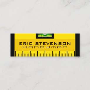 Mini carte de visite à faux niveau d'esprit