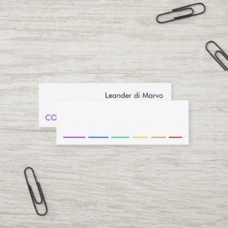Mini Carte de visite avec déclaration minimale