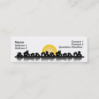 Mini Carte de visite avec des maisons