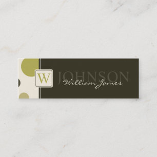 Mini Carte de visite Big Dots Skinny