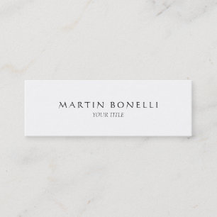 Mini Carte de visite blanc mince professionnel