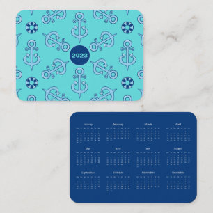 Mini carte de visite calendrier 2023