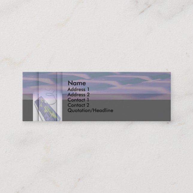 Mini Carte de visite clavier (Devant)