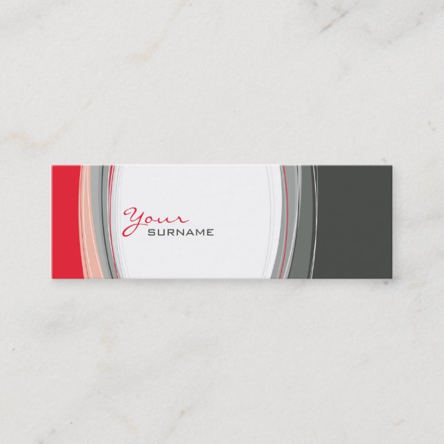 MINI CARTE DE VISITE :: courbes 2 (Devant)