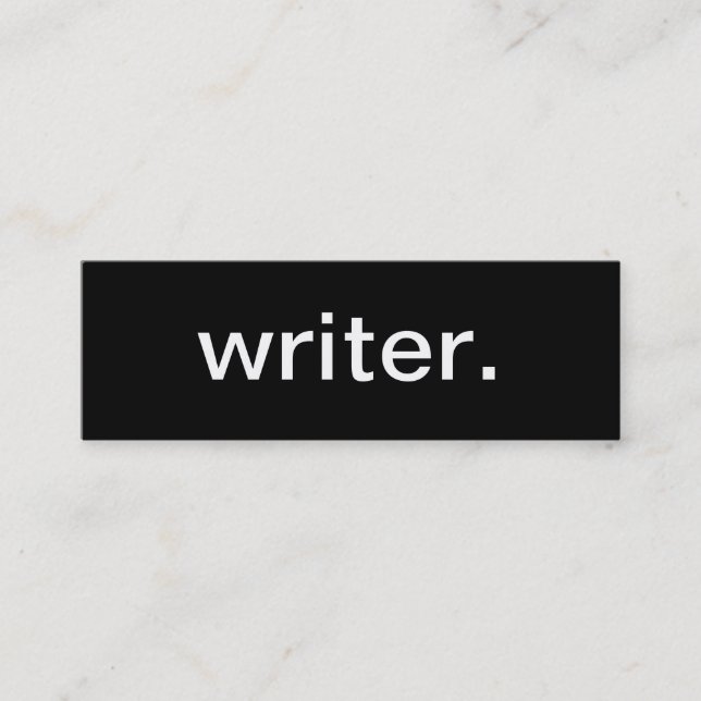 Mini Carte de visite d'auteur (Devant)