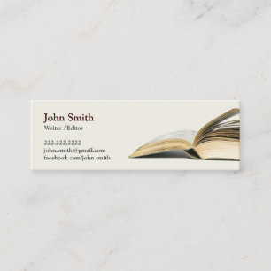 Mini Carte de visite d'auteur/rédacteur de livre