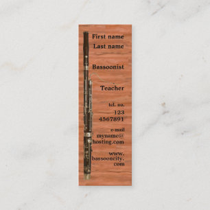 Mini Carte de visite de basson